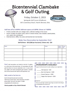 clam bake flyer
